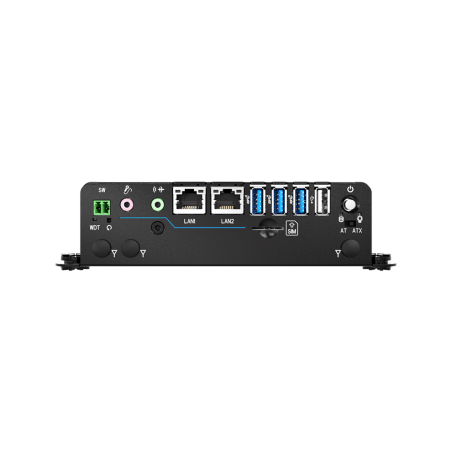 Fanless Embedded PC UL approved certified Celeron PC SIM, RS232,TPM 2.0, 2xDP Dual display