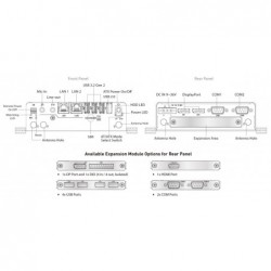 Fanless Embedded PC UL approved certified Celeron PC SIM, RS232,TPM 2.0, 2xDP Dual display