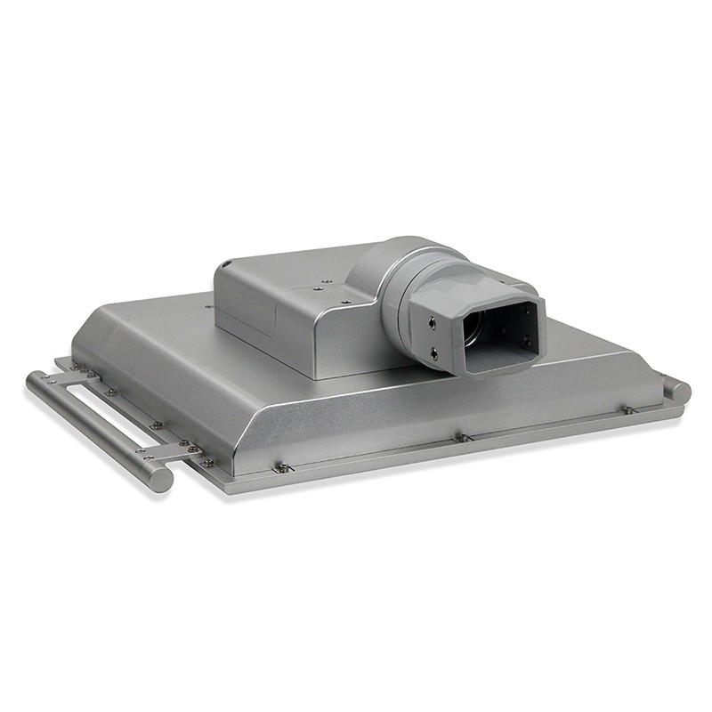 Robust 17" HMI, Panel PC with touch screen IP65 with control buttons and power switch on the front