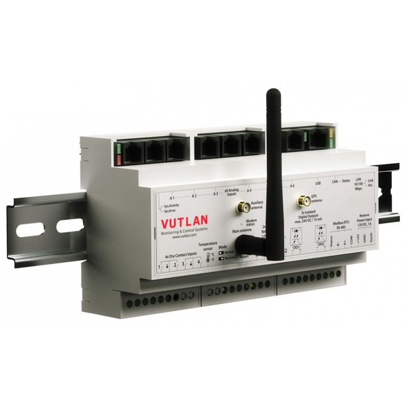Industrial Monitoring Controller | DIN-rail | LTE Modem | Modbus RTU