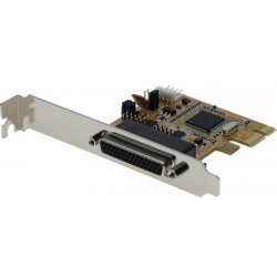 PCI express card with 2x RS232 serial ports, 1 LPT Parallel port