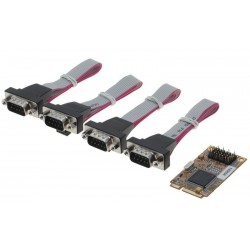 4 x RS232 COM-portar för PCIe i full längd