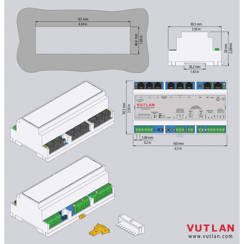 Industrial DIN Controller for Enhanced Monitoring and Control