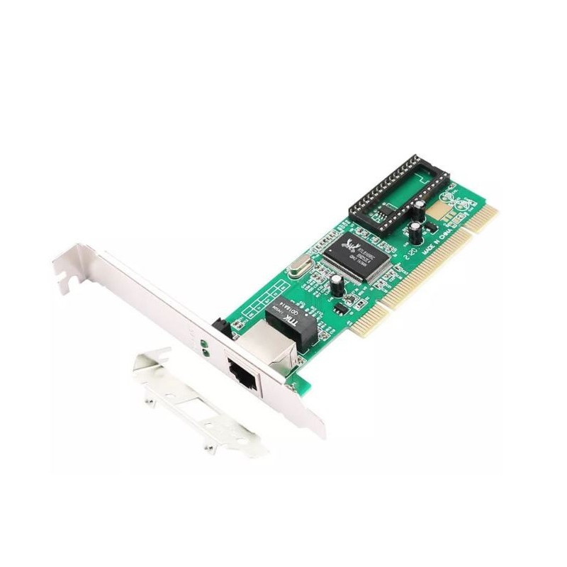 NIC Ethernet card 10/100/1000Mbit, PCI With auto negotiation and auto MDI/MDIX