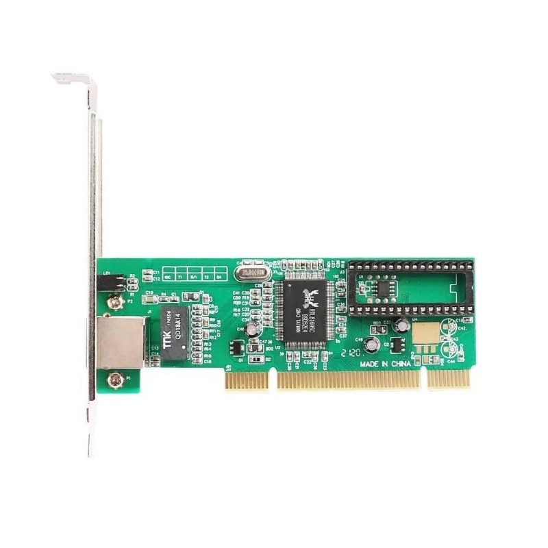NIC Ethernet-kort 10/100/1000Mbit, PCI Med automatisk förhandling och automatisk MDI/MDIX