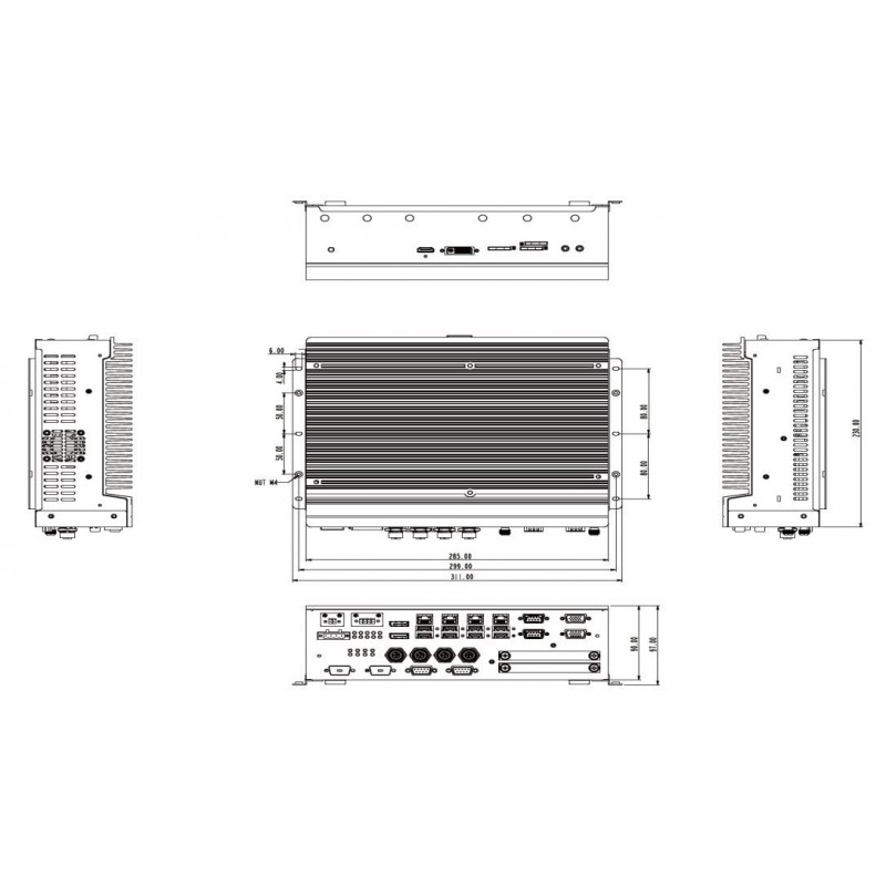 Intel® 12th / 13th Gen CoreTM Fanless Edge AI Computer supporting Nvidia®  RTX-A2000 w/2x10G POEs