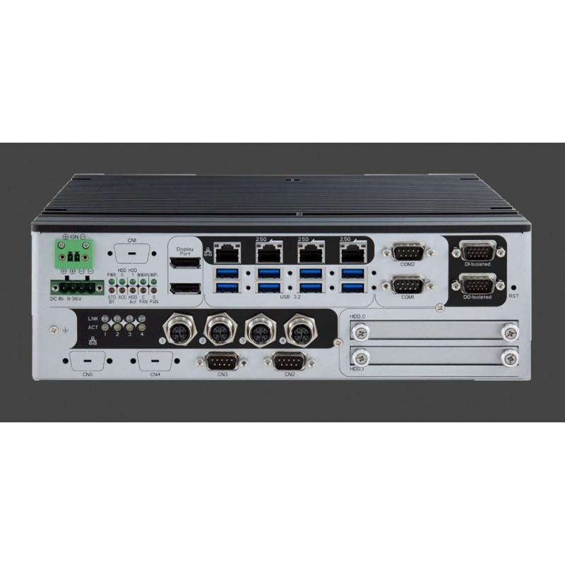 Intel® 12th / 13th Gen CoreTM Fanless Edge AI-dator som stöder Nvidia® RTX-A2000 med 2x10G POEs