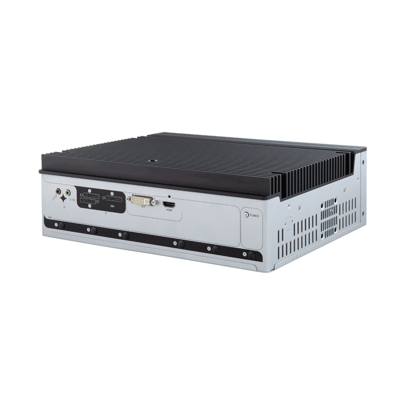 Intel® 12th / 13th Gen CoreTM Fanless Edge AI Computer supporting Nvidia®  RTX-A2000 w/2x10G POEs