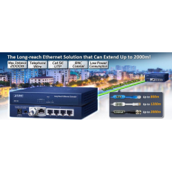 4 CH Long Reach Ethernet VDSL. point to point RJ11/RJ45/Coax. Up to 2km with coax