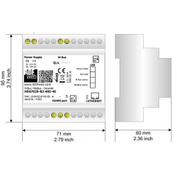 M-BUS master up to 20 devices for MODBUS RS485 slave. PLC/PC with MODBUS master