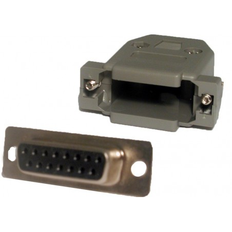 DB15 honastik med kappe, loddestifter