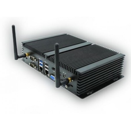 Fanless Embedded PC i7 HDMI, VGA SIM, WIFI, RS232/422/485 serial