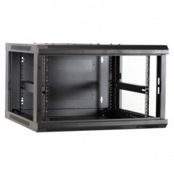 6U 19" rack cabinet | 60 cm deep | Black