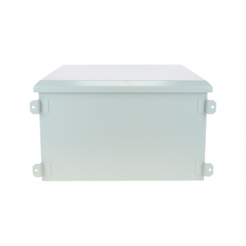 6U 19" utomhusställ, 60 cm djupt, med fläktar installerade. IP55 förseglad