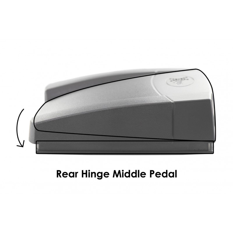 X-KEYS XK-0986-UEP3-R - USB-fotpedal med mjukvara - kan exekvera HID-makron via USB-porten