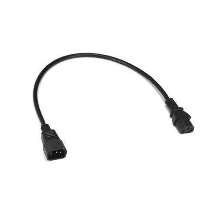 PDU-förlängare hane, C15 till C13 IEC, ½ m, 0,5 meter