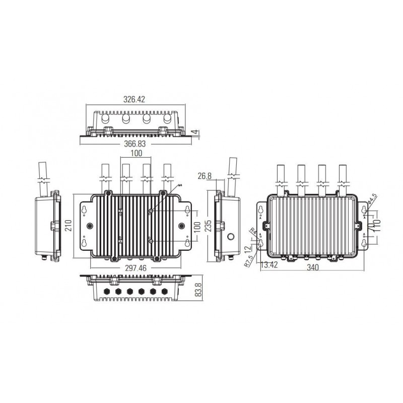 Full IP67 waterproff proff embedded PC i5 ,Celeron CPU Lan, WAN , LTE Fanless