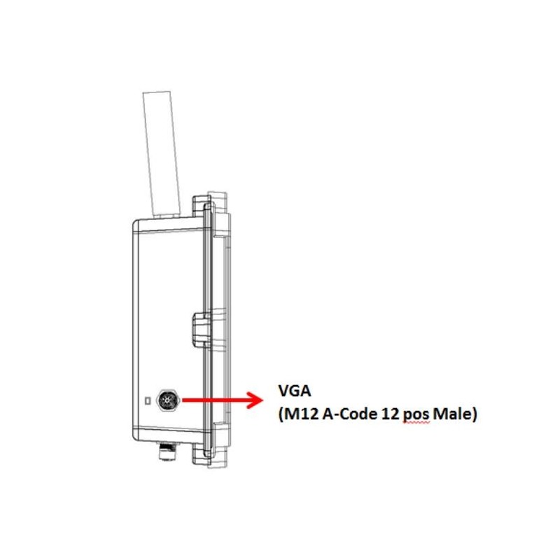 Vattentät IP65/67 fläktlös inbyggd PC, 12/24/36Vdc, Wifi, LTE VESA