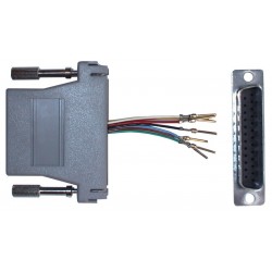 DB25 male to RJ45 she adaptation connector with optional PIN Assignments