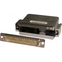 DB37 male connector with cap, solder terminals