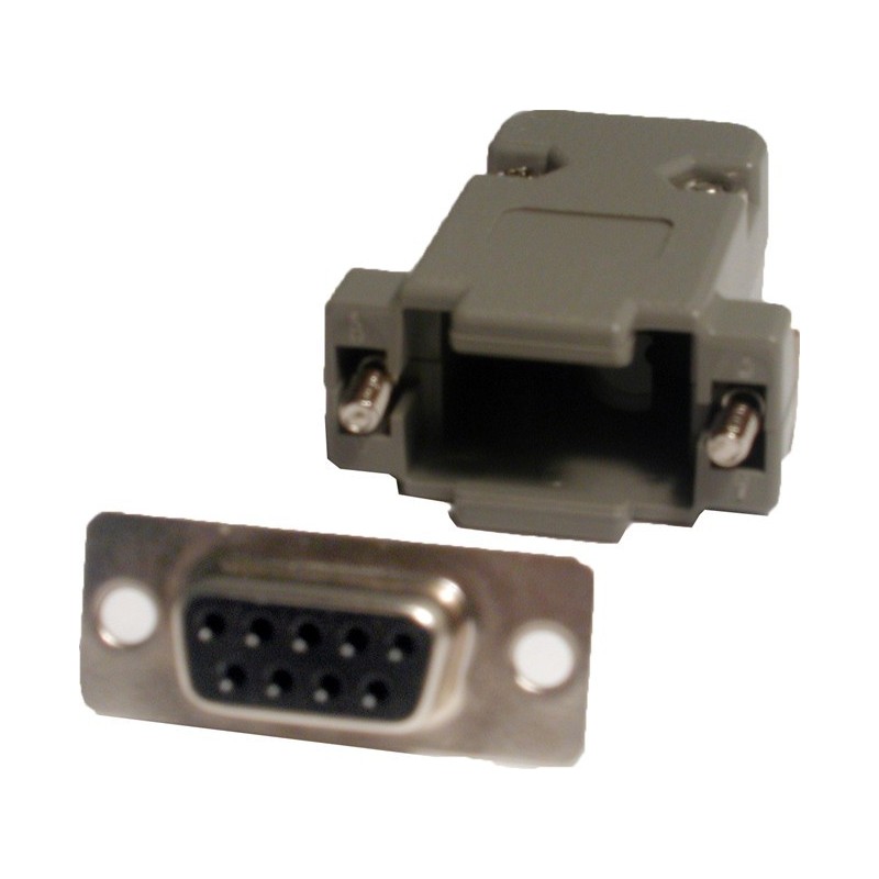 DB9 female connector with the cap. solder Terminals