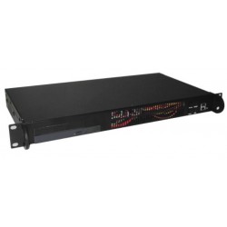1U 19" Rackmount chassis MINI-ATX ½ depth BLACK