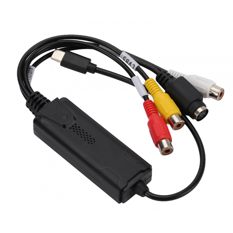 Type-C Video Capture Card S-video and RCA composite video input and USB output