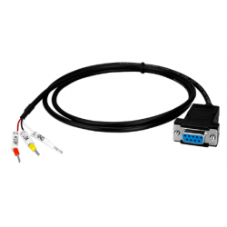 DB9 female cable 3-wire RX, TX and GND, to RS232, 1 meter