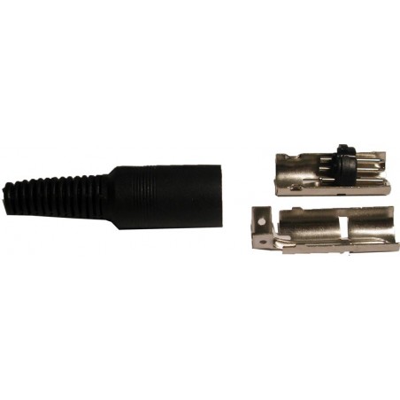 DIN 5 haneeekontakten med locket. Lödning terminaler.