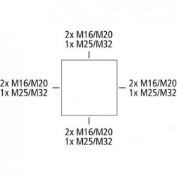 Waterproof, outdoor cabinet for electronics installation.