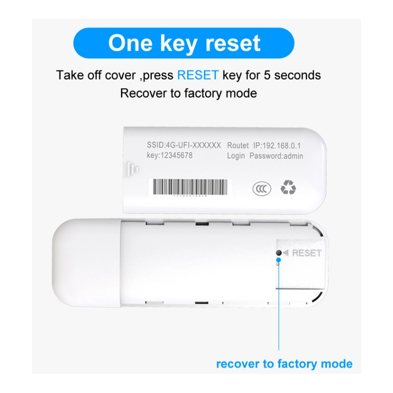 Höghastighets 4G LTE USB-modem med Wi-Fi | Upp till 150 Mbps nedladdningshastighet