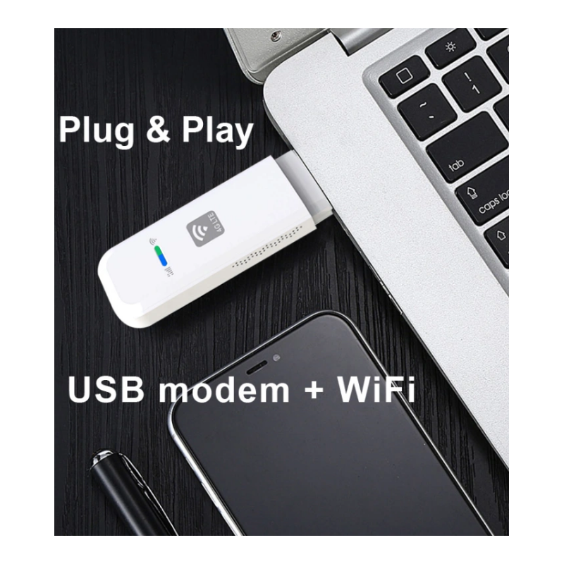 High-Speed 4G LTE USB Modem with Wi-Fi | Up to 150 Mbps Download Speed