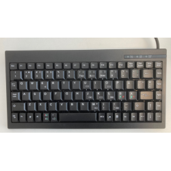 Small Compact Black Mini Keyboard with Nordic Layout - 89 Keys USB