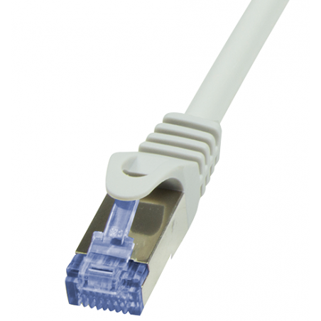 40m, Patch kabel cobber, Cat.6A, S/FTP, grå