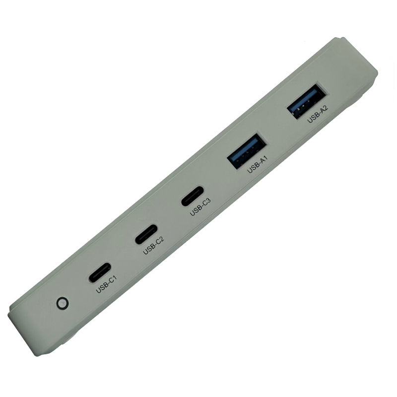 GaN PD USB Charger 3 USB-C, 2 USB-A, 5 ports 120Watt Fast Charger