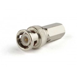 BNC male connector for RG59 and RG58 coaxial cable. Crimp.