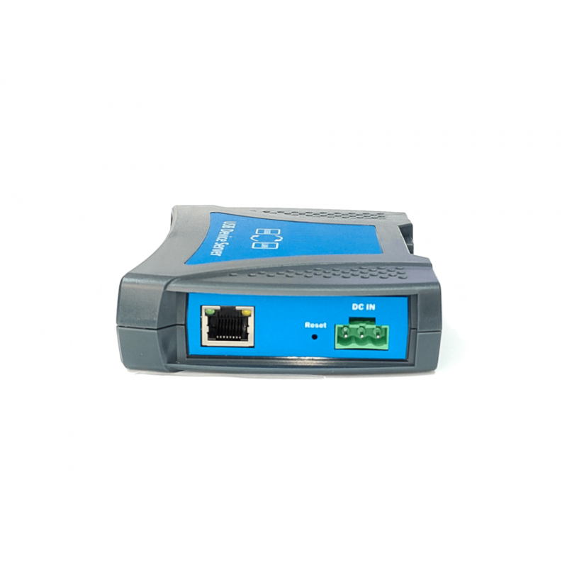 8 Port USB-A, USB-C Device Server TCPI/IP DIN mounting USB over Ethernet HUB Anyplace