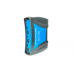 8-portars USB-A, USB-C-enhetsserver TCPI/IP DIN-montering USB över Ethernet-hubb var som helst