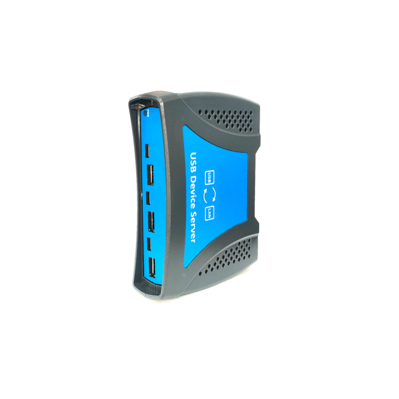 8 Port USB-A, USB-C Device Server TCPI/IP DIN mounting USB over Ethernet HUB Anyplace