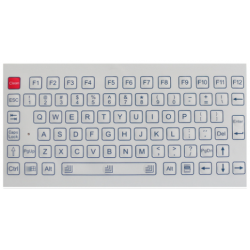 Industrial Membrane Keyboard 78 key, USB. IP65 on the front for front mounting