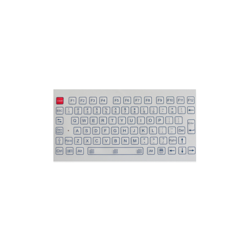 Industrial Membrane Keyboard 78 key, USB. IP65 on the front for front mounting
