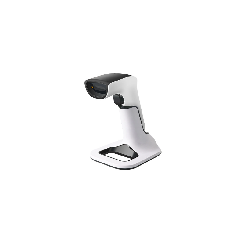Handheld 1D, 2D, QR code scanner with Bluetooth and with table stand