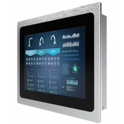 12" Panel Monitor PCAP Touch IP65 Front VGA HDMI 1000nits USB Display