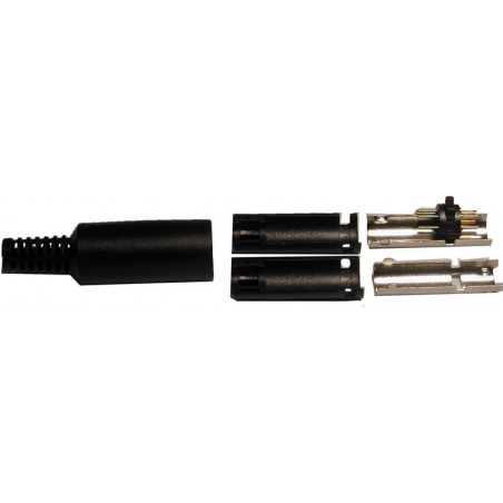 Mini DIN 6 haneeekontakter med jacka. Lödning terminaler.