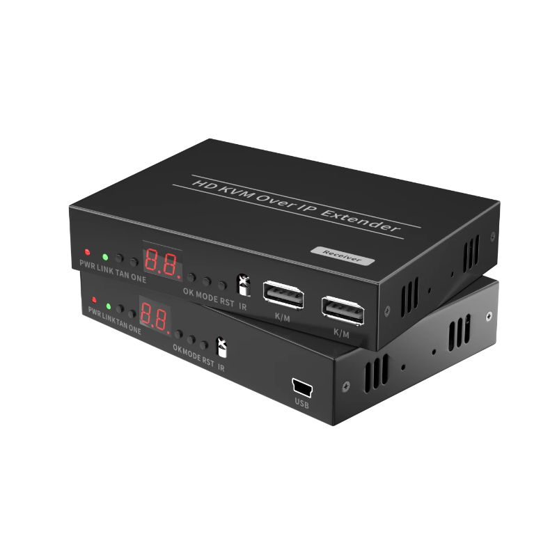 HDMI KVM extender, Extender, HD, 150 meters over RJ45 cable or over TCP/IP, USB HID