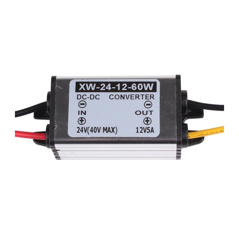 12VDC/5A (60W) DC-DC power supply from 24VDC - Step-Down