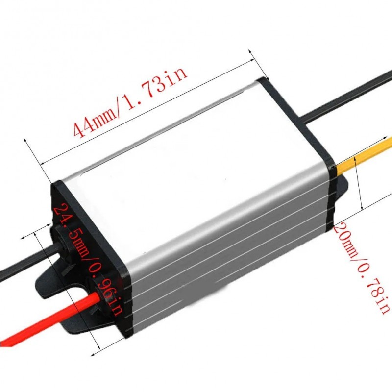 12VDC/5A (60W) DC-DC strömförsörjning från 24VDC - Step-Down