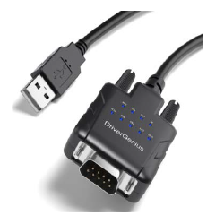 USB A to RS232 adapter - get a COM port on the PC via the USB C port. With 9 pcs. LED indicators