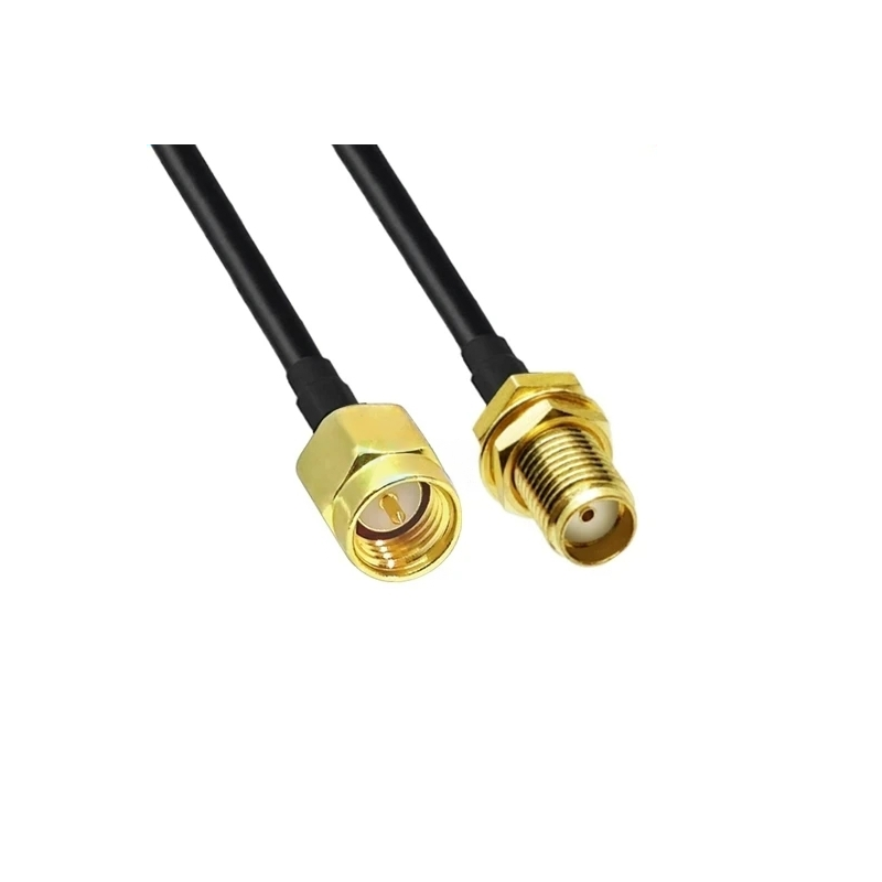 SMA male to SMA female, 50 ohm, GSM / LTE antenna black, 20cm