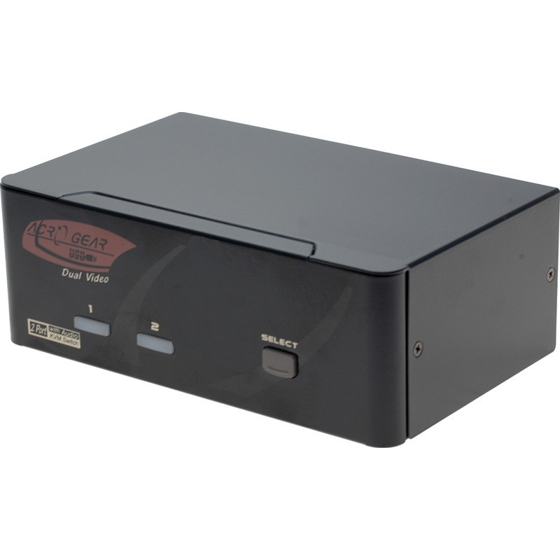 2-ports KVM switch - PC switch to common keyboard with 2 screens